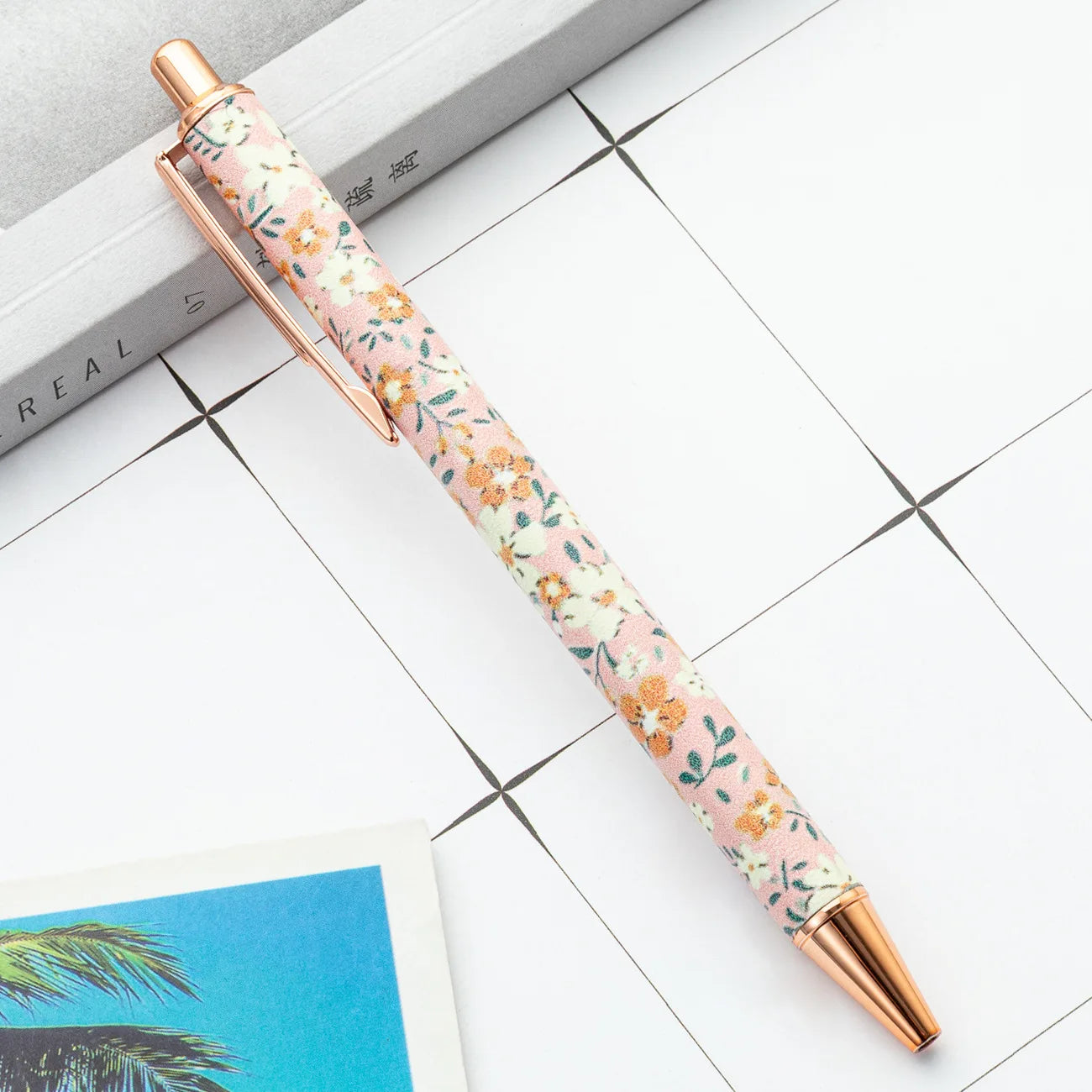 Flower Metal Ballpoint Pen Kia Day Design