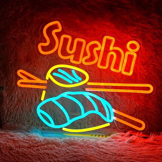 Sushi Neon Sign LED Sushi Light Sign - sushi - led sign