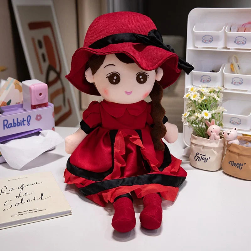 Kawaii Plush Girl Doll – Soft Stuffed Doll Toy for Kids and Decor - - Stuffed Animals