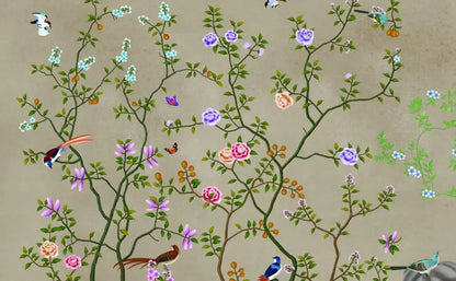 Flower Bird Landscape Wallpaper Kia Day Design
