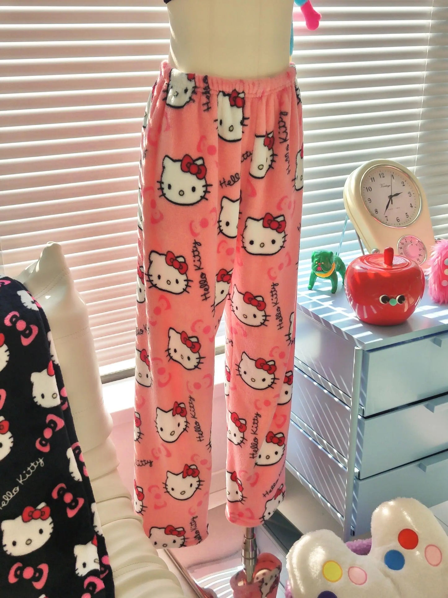 2026 New Hello Kitty Pajamas Pants Anime Women's Pajama Pants Cartoon Couple Home Sleepwear Trousers Leisure Home Clothing - -