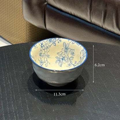 Ceramic Floral Bowl and Plates Bowl- 11.3cm