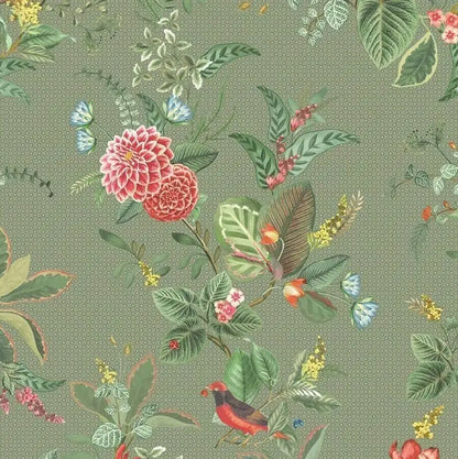 Flower Bird Landscape Wallpaper Kia Day Design