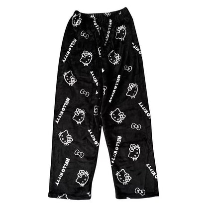 2026 New Hello Kitty Pajamas Pants Anime Women's Pajama Pants Cartoon Couple Home Sleepwear Trousers Leisure Home Clothing - 1 -