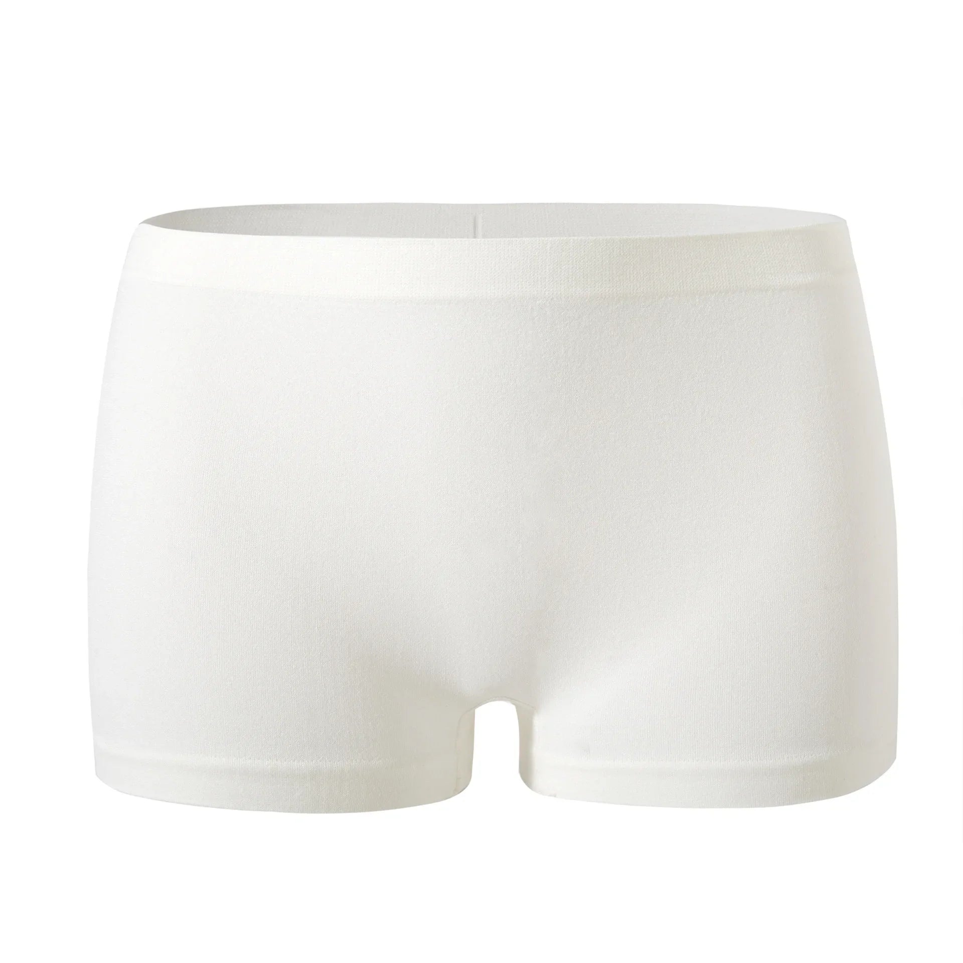 Women's underwear, compression pants, sports shorts, solid color underwear, comfortable and close fitting flat underwear - white 1pc -