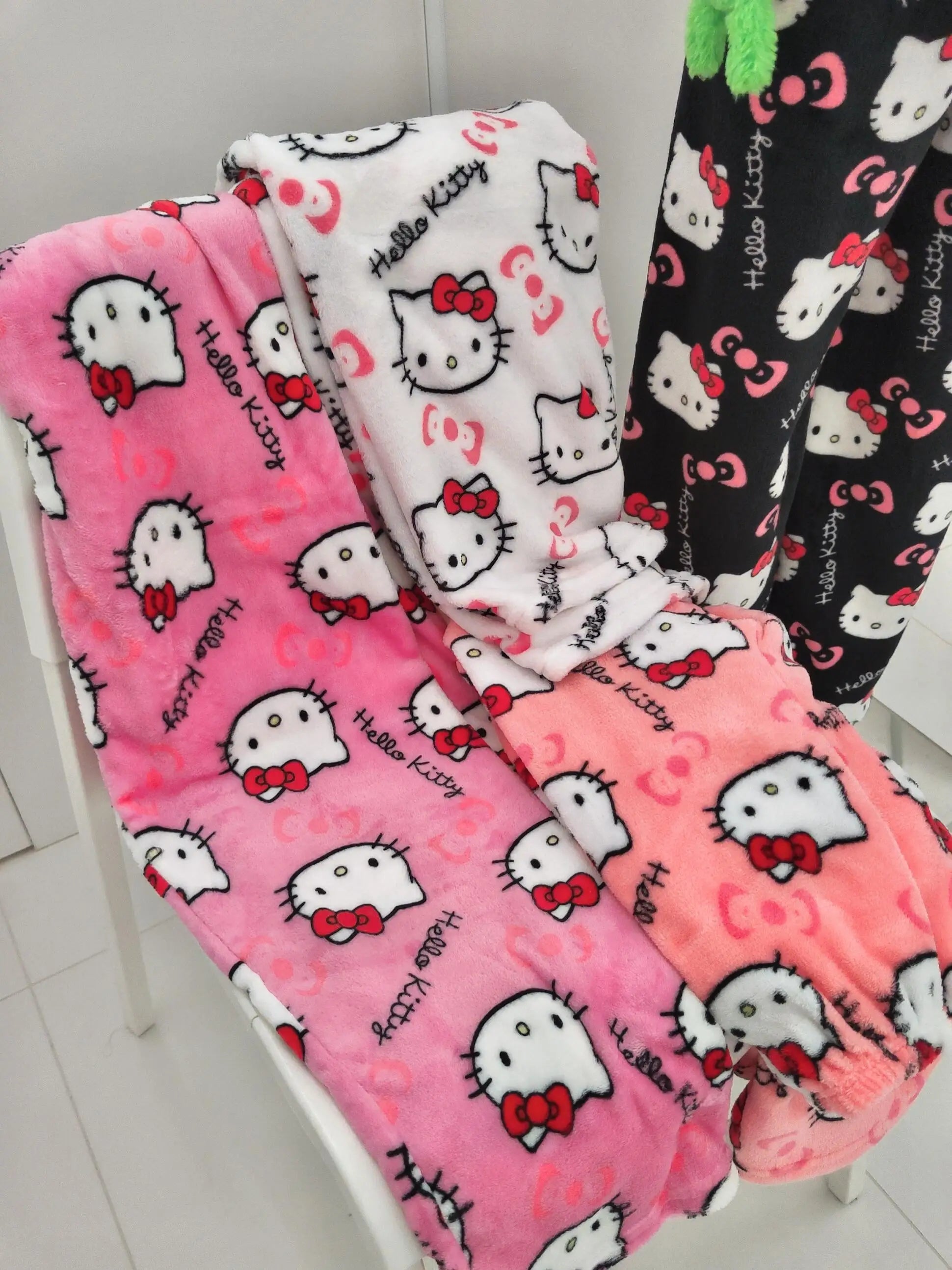 2026 New Hello Kitty Pajamas Pants Anime Women's Pajama Pants Cartoon Couple Home Sleepwear Trousers Leisure Home Clothing - -