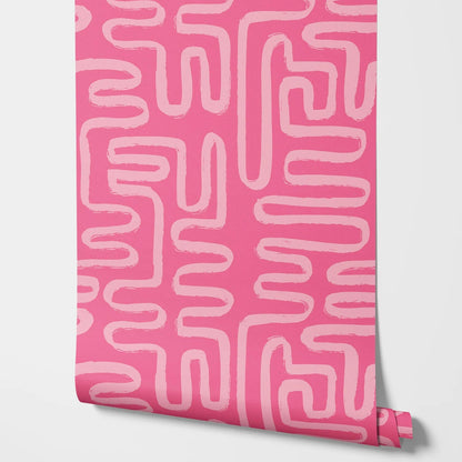 Pink Abstract Wallpaper Kia Day Design