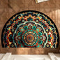 VIKAMA Bohemian Semi-Circular Carpet, Indoor And Outdoor Entrance Mat, Bathroom Door Mat, Soft And Anti-Slip Home Decoration. - LFLR-7 -