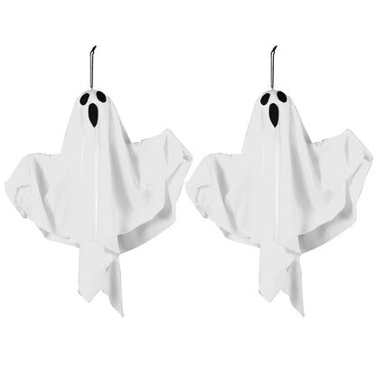 1/3PCS Spooky Ghost Halloween Decoration Waterproof Halloween LED Fabric Hanging Ghost Light for Lawn Garden Home Party Decor - 2pcs 1 -