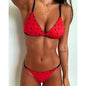 Triangle String Bikinis 2025 Halter Swimsuit Women Triangular Sexy Swimwear Female Bathers Bathing Swimming Swim Suit Beachwear - 26631-1 -