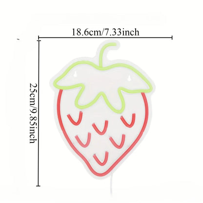 Strawberry Neon Sign LED Neon Light - - neon light