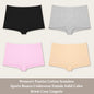 4PCS Women's Panties Cotton Seamless Sports Boxers Underwear Female Solid Color Briefs Cozy Lingerie Intimate Underpants XS-XL - Set 5 -