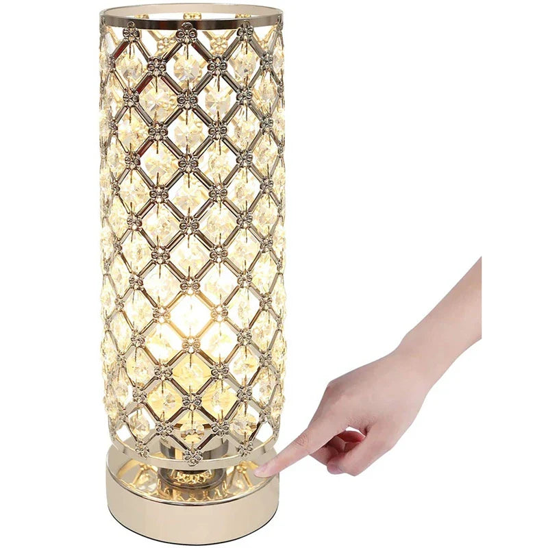 Luxury Crystal Table Lamp Night Lamp Diamond Crystal Decorative Table Lamp Bedroom Bar Night Light LED Desk Night Light Lamps - -