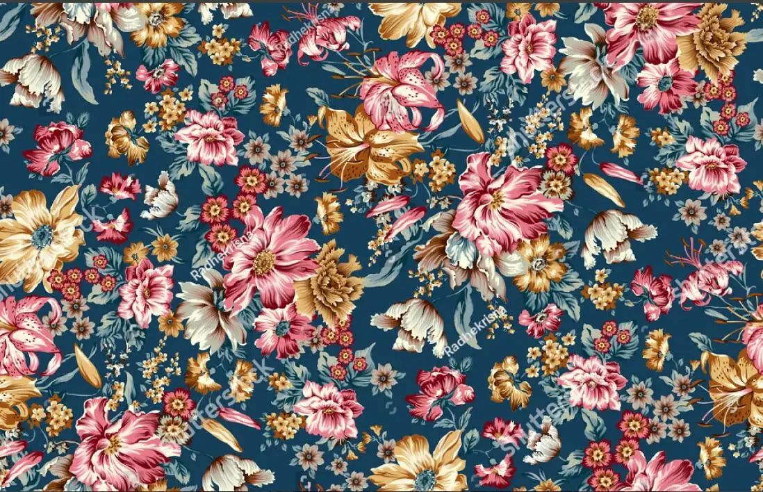 Custom Papel De Parede 3D Wallpaper Retro American Flower Wallpapers for Living Room TV Wall Cloth Mural Bedroom TV Background Kia Day Design
