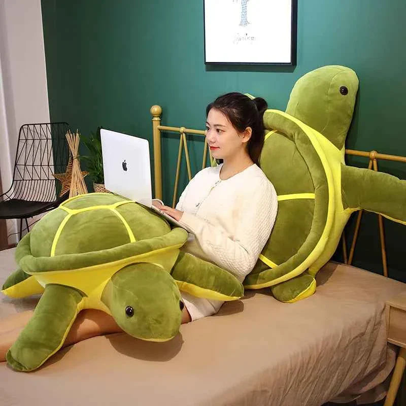 Kawaii Sea Turtle Plush Toy (13.8-21.7 in) - Soft Stuffed Animal Pillow Gift - - Stuffed Animals (Giant)
