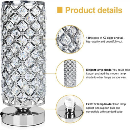 Luxury Crystal Table Lamp Night Lamp Diamond Crystal Decorative Table Lamp Bedroom Bar Night Light LED Desk Night Light Lamps - -
