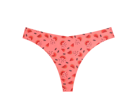 3Pcs Ultra-thin Seamless G-string Women Thongs Sexy Sweet Fruit Low-waist Panties Ladies Soft Cute Thongs Female S-XL T-Back - -