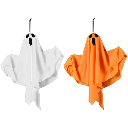 1/3PCS Spooky Ghost Halloween Decoration Waterproof Halloween LED Fabric Hanging Ghost Light for Lawn Garden Home Party Decor - Multicolor 2PCS -