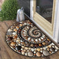 VIKAMA Bohemian Semi-Circular Carpet, Indoor And Outdoor Entrance Mat, Bathroom Door Mat, Soft And Anti-Slip Home Decoration. - LFLR-9 -