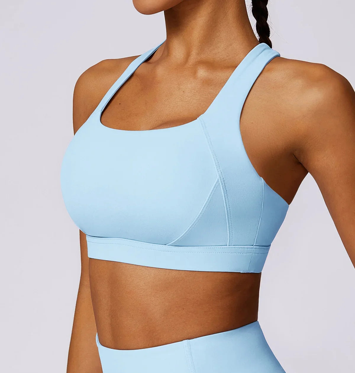Hearuisavy Quick-Dry Backless Yoga Clothes Running Vest Women Workout Brassiere Fitness Gym Tank Top Women Push up Sports Bra - -
