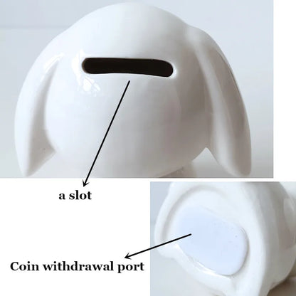 Kawaii Bunny Money Bank - -