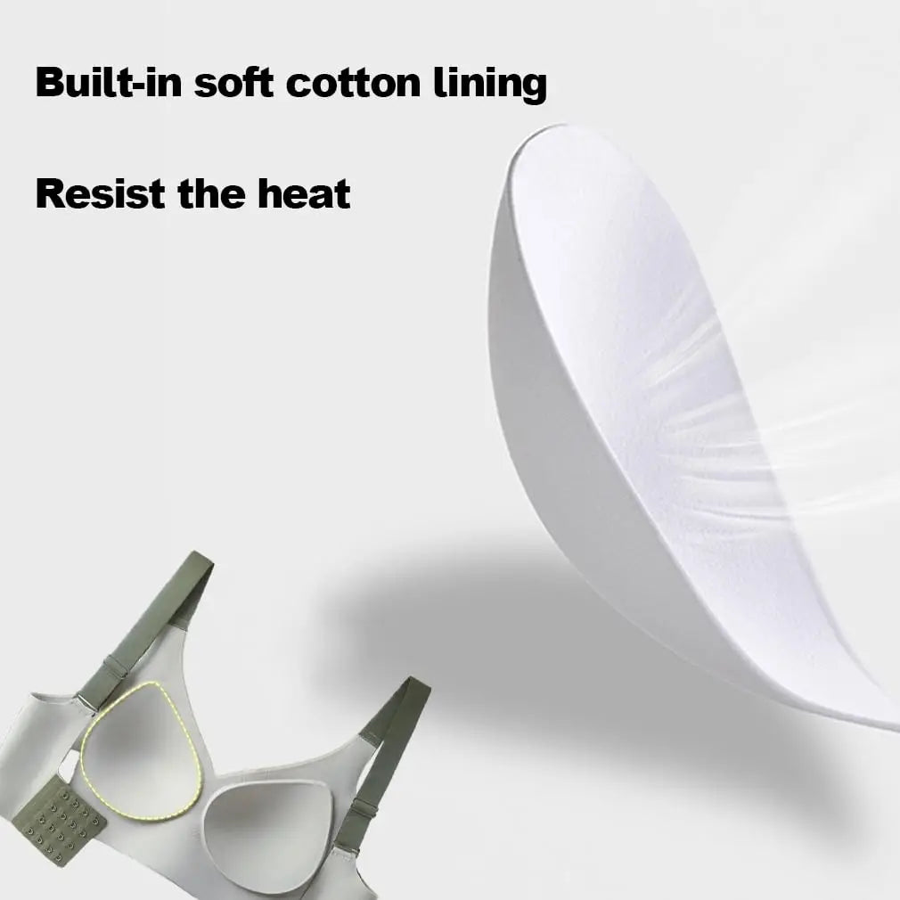 Push-Up Bra Women Seamless Ladies Underwear V-neck No Steel Ring Adjustable Comfortable Thin Top Bra Breathable Gathered - -