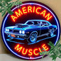 Vintage-Inspired American Muscle Car Neon Sign - 20x20cm - led sign