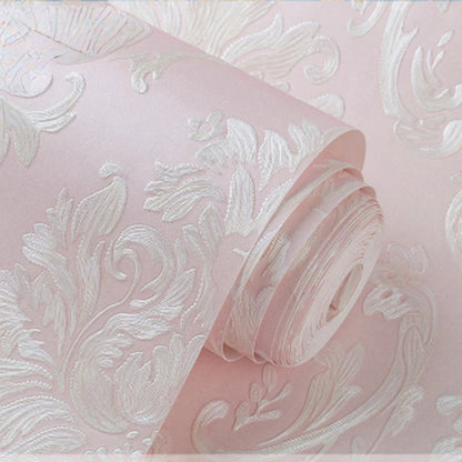 Pink Floral Wallpaper 3d Texture Wallpaper Kia Day Design