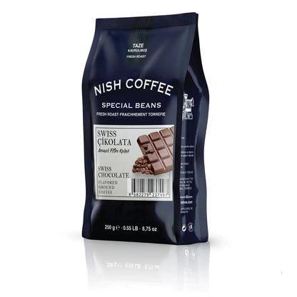 Nish Swiss Chocolate Flavored Filter Coffee 250 Gr Kia Day Design
