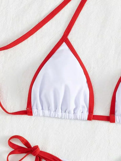 2026 Sexy Contrast Color Separates Micro Bikini Women's Swimsuit Female Swimwear Mini Thong Bikinis Set Two-piece Bathing Suit - -