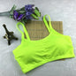 Fitness Yoga Sports Bra for Womens Gym Workout Running Padded Tank Top Athletic Vest Underwear Shockproof Push Up Sport Bra - Gn One Size -