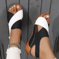 Summer Shoes Women Sandals Plus Size Walking Shoes Casual Women Shoe Wedge Sandals Ladies Party Female Footwear Women Sandal - black -