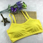Fitness Yoga Sports Bra for Womens Gym Workout Running Padded Tank Top Athletic Vest Underwear Shockproof Push Up Sport Bra - YL One Size -