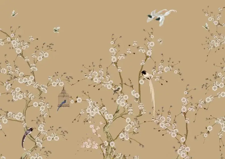 Flower Bird Landscape Wallpaper Kia Day Design