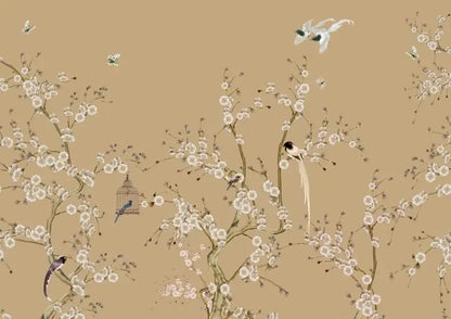 Flower Bird Landscape Wallpaper Kia Day Design