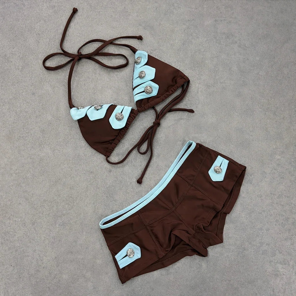 Micro Bikinis 2026 Sexy Women Swimsuit Female Push Up Swimwear Brazilian Bikini Patchwork Bathing Suit Beachwear Bandeau Biquini - bikini1 -