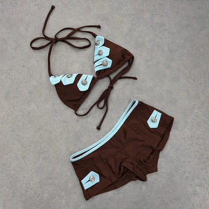Micro Bikinis 2026 Sexy Women Swimsuit Female Push Up Swimwear Brazilian Bikini Patchwork Bathing Suit Beachwear Bandeau Biquini - bikini1 -