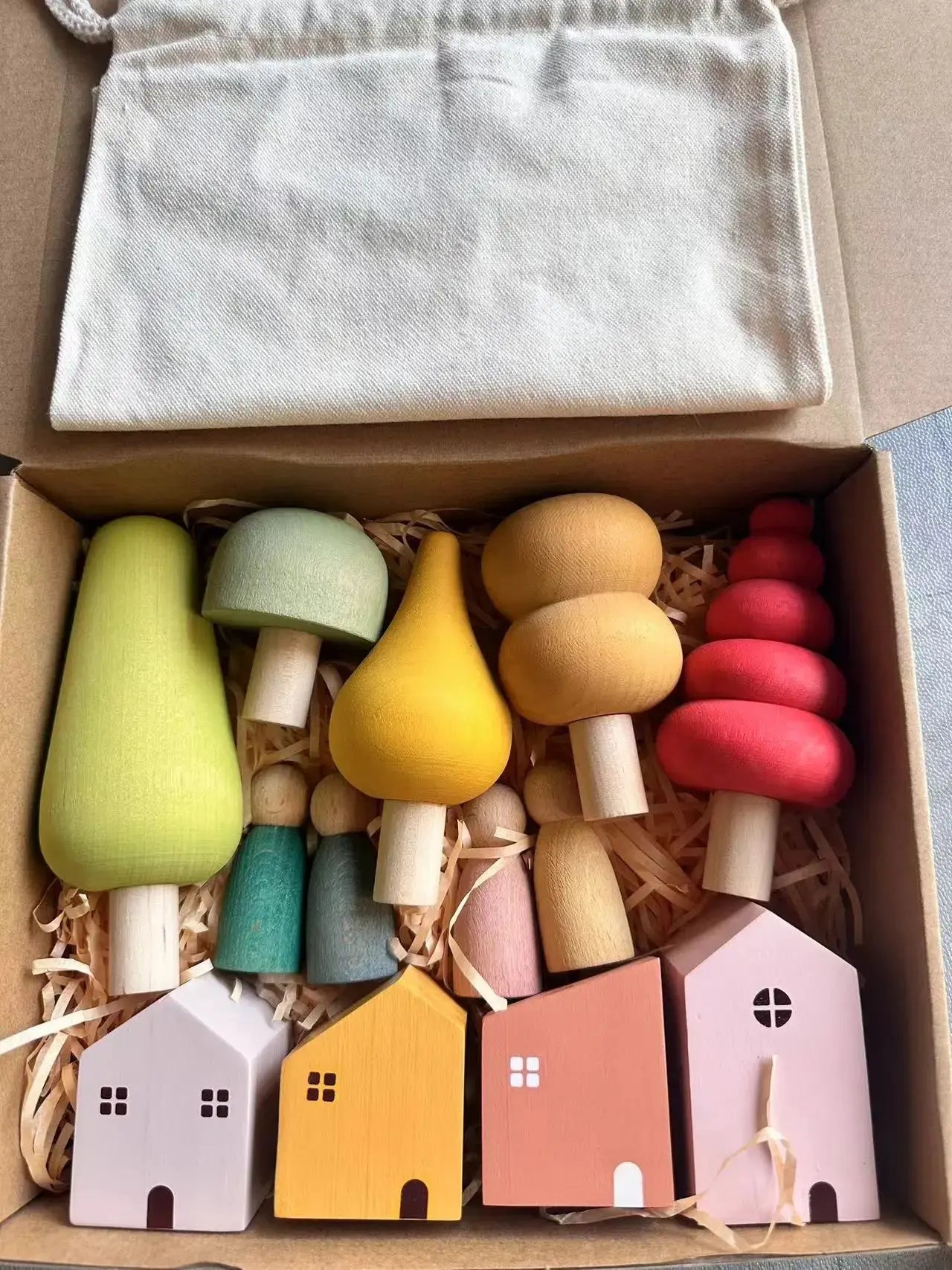 Kids Wooden Building Block Stacking Toys - Kia Day Design