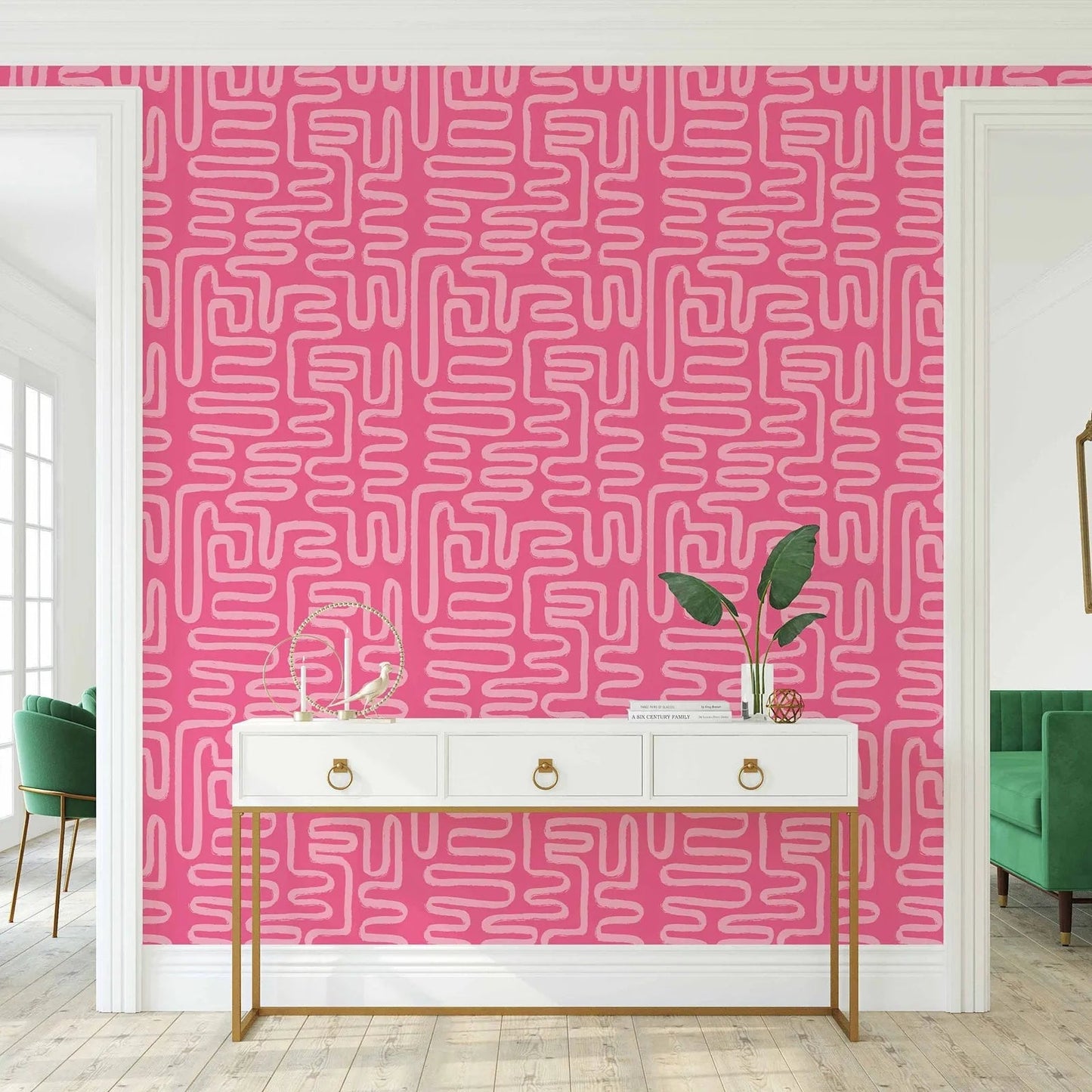 Pink Abstract Wallpaper Kia Day Design