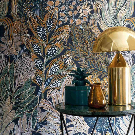 Custom Papel De Parede 3D Luxury Modern Wallpaper Coral Seaweed Hotel Bedroom Decoration Wall Paper Living Room Home Improvement Kia Day Design