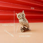 Copper Craft Brass Solid Owl Statue, Creative Animal Desk Ornaments, Desktop Home Decoration, Collectible, Cute Statue Ornament - owl China Mainland -