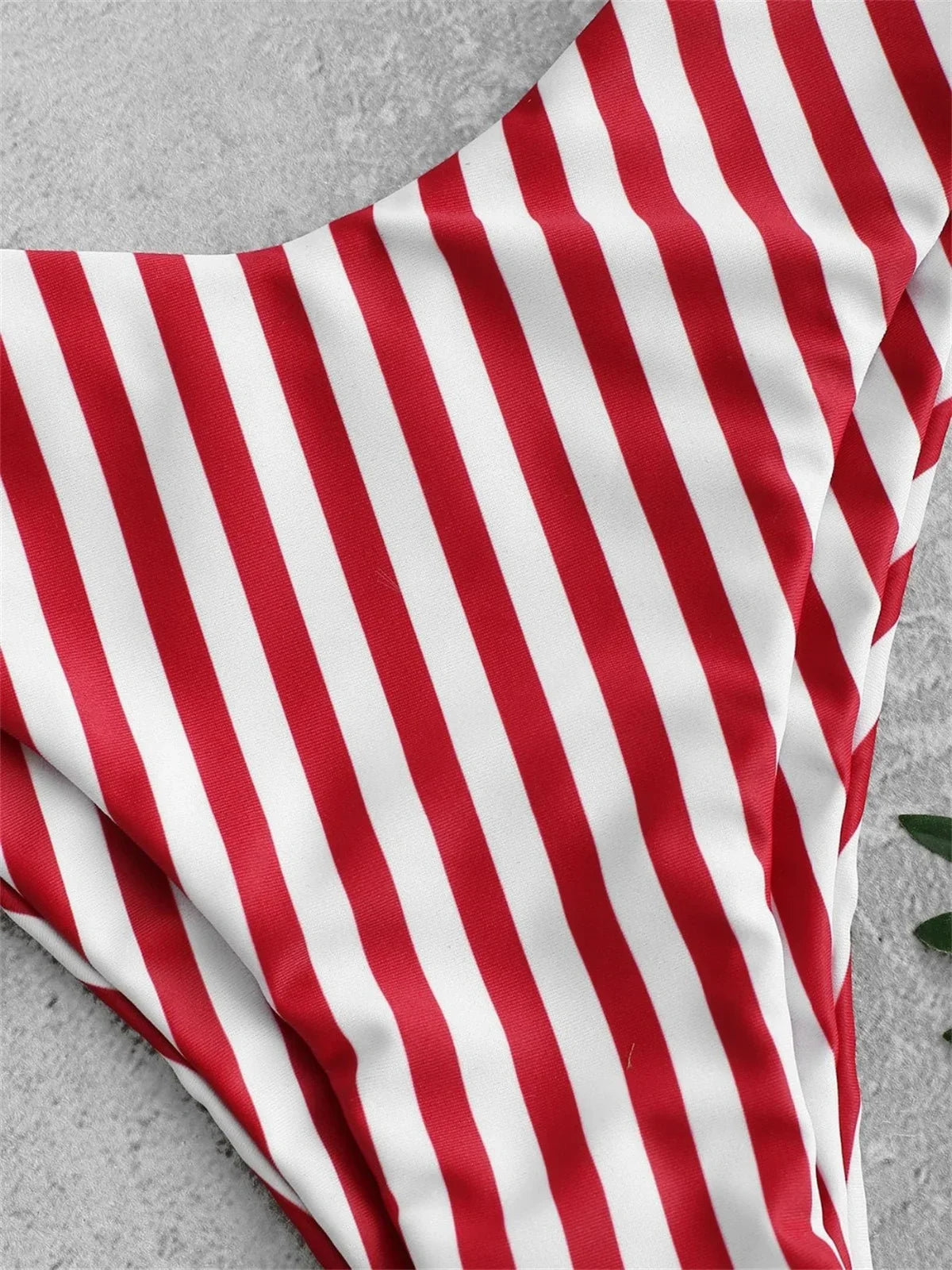 Sexy Micro Bikini 2025 Women Swimsuit Scoop Neck Striped Swimwear Knot Bow Fringe Summer Beachwear Bathing Suit Push Up Biquini - -