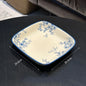 Ceramic Floral Bowl and Plates Square tray- 20.4cm