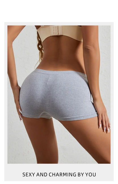 Women's underwear, compression pants, sports shorts, solid color underwear, comfortable and close fitting flat underwear - -