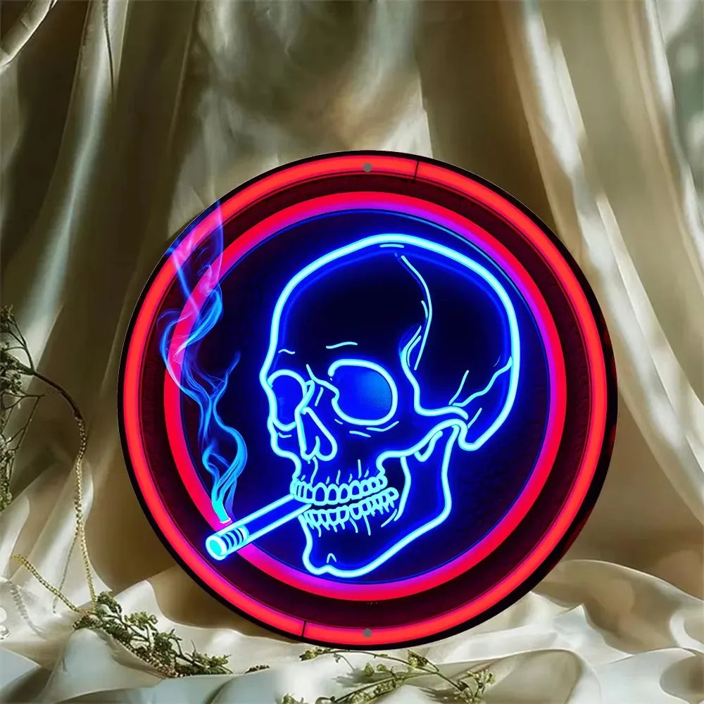 Stand out Aluminum Neon Skull Sign - - led sign