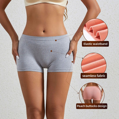 Women's underwear, compression pants, sports shorts, solid color underwear, comfortable and close fitting flat underwear - -