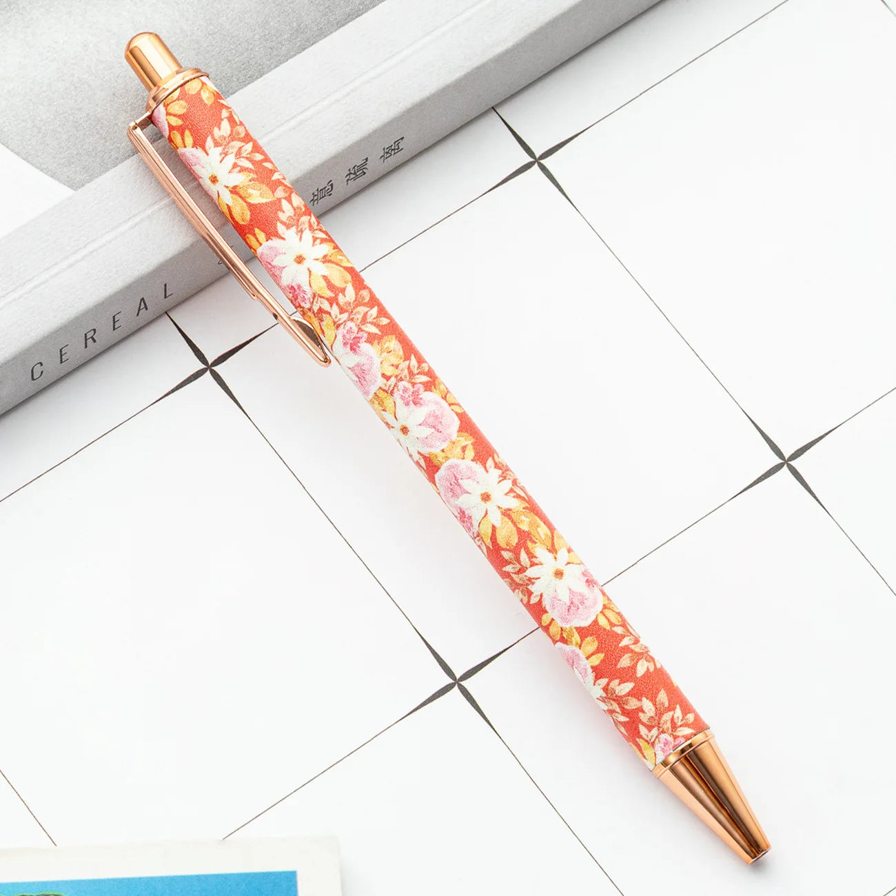 Flower Metal Ballpoint Pen Kia Day Design