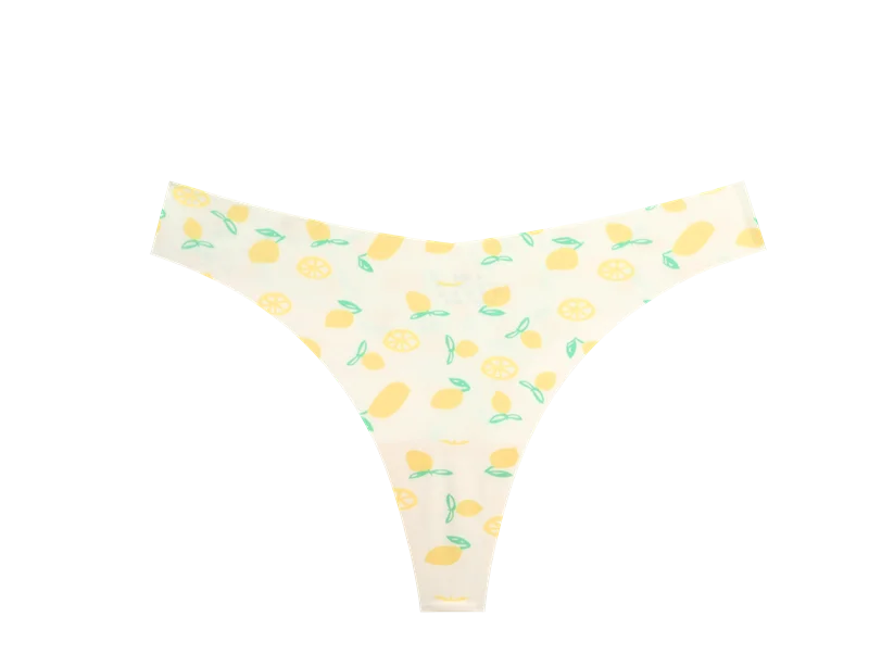 3Pcs Ultra-thin Seamless G-string Women Thongs Sexy Sweet Fruit Low-waist Panties Ladies Soft Cute Thongs Female S-XL T-Back - -