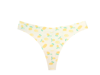 3Pcs Ultra-thin Seamless G-string Women Thongs Sexy Sweet Fruit Low-waist Panties Ladies Soft Cute Thongs Female S-XL T-Back - -