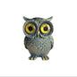 1 Piece of Retro-Style Cute Big-Eyed Owl Figurine, Creative Desktop Decoration Resin Craft, Adds Artistic Flair, Full of Details - H-57 -